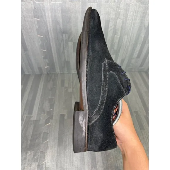 Johnston Murphy Oxford size 10 Mens Black Suede Dress Shoes
