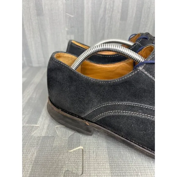 Johnston Murphy Oxford size 10 Mens Black Suede Dress Shoes
