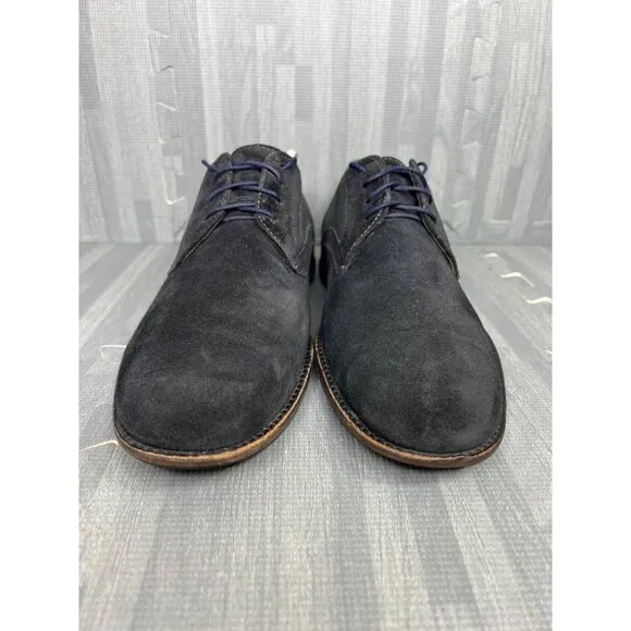 Johnston Murphy Oxford size 10 Mens Black Suede Dress Shoes