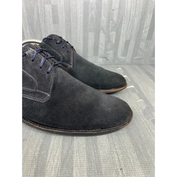 Johnston Murphy Oxford size 10 Mens Black Suede Dress Shoes
