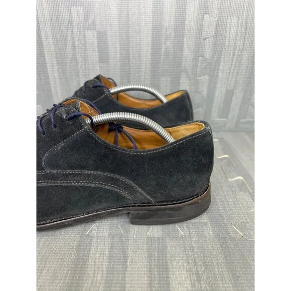 Johnston Murphy Oxford size 10 Mens Black Suede Dress Shoes