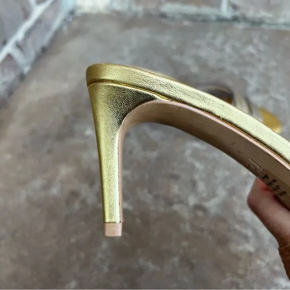 Joie Milani Strappy Sandals Metallic Leather  Sz 8