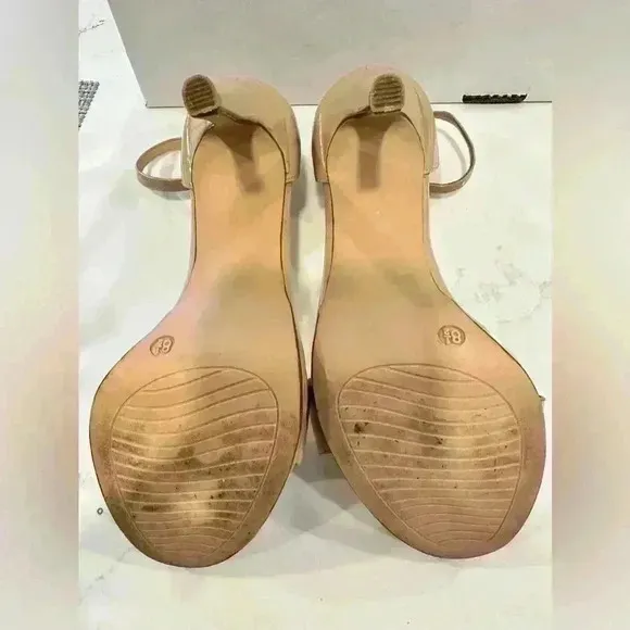 Jordyn BEIGE Patent Leather Platform Sandal | Michael Kors (Size 8.5)