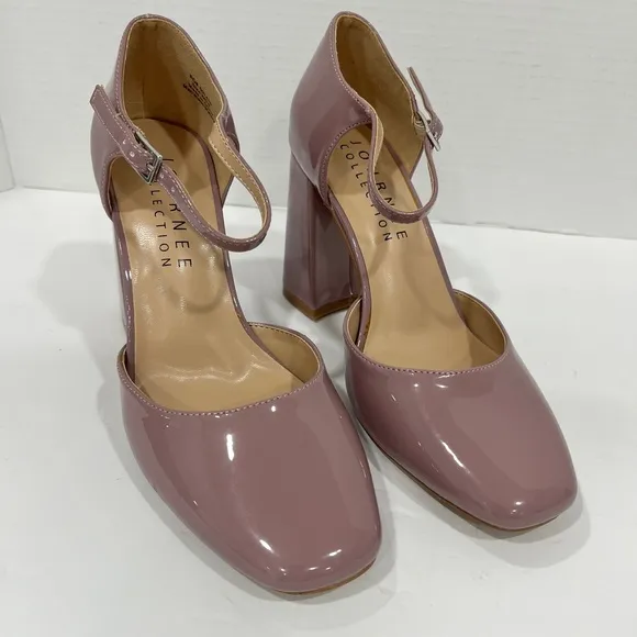 Journee Collection Womens Hesster Block Heel Pumps. 6WD. Purple