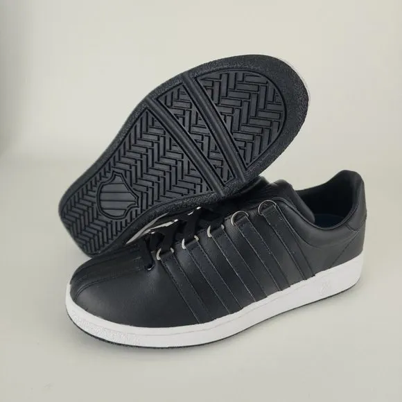 K-Swiss Classics VN Men Shoes Sneakers Leather Athletic Black Size 10