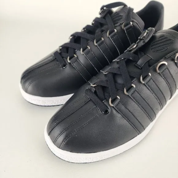 K-Swiss Classics VN Men Shoes Sneakers Leather Athletic Black Size 10
