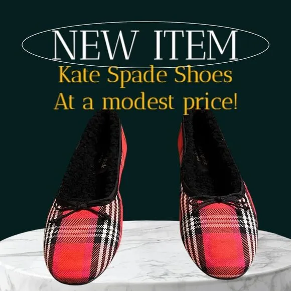 Kate Spade Honey Plush Flats Estimated Size 7B