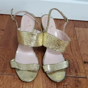 Kate Spade Irvine gold sandals