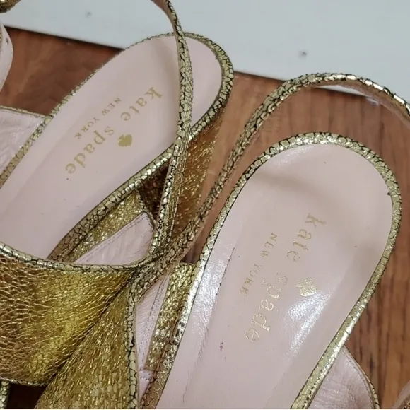 Kate Spade Irvine gold sandals