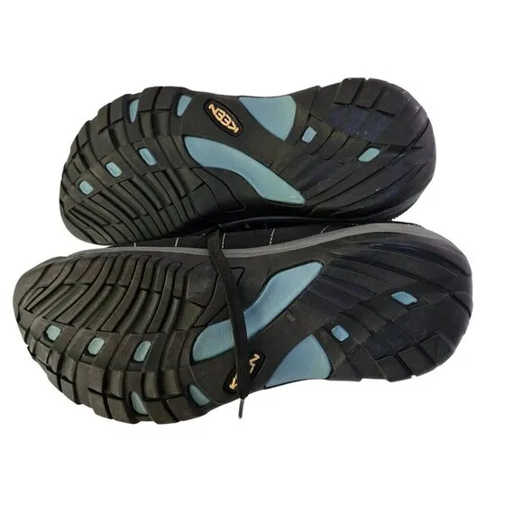 Keen Presido Black Leather Outdoor Walking Shoes Y2K Size 11