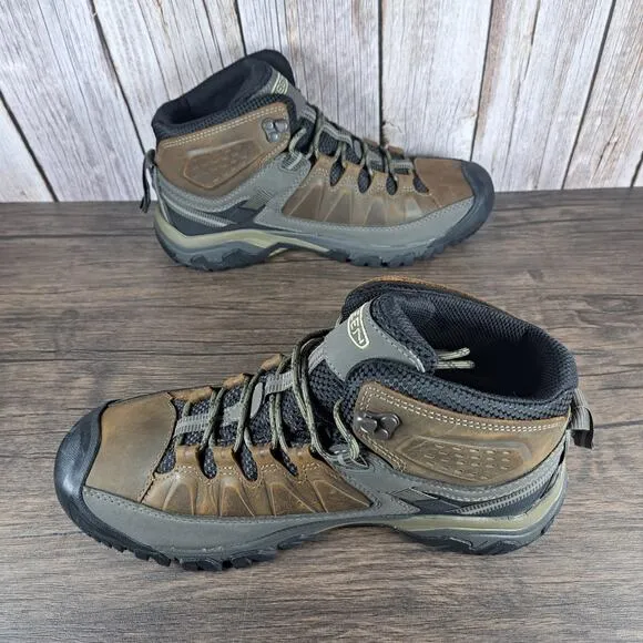 Keen Targhee III Mid WP Hiking Boot Men's Sz 9.5 Bungee Cord Black VGC WornOnce