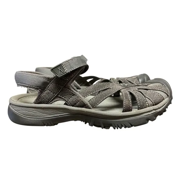 KEEN Women’s Grey Rose Closed Top Strappy Sandals Size 9