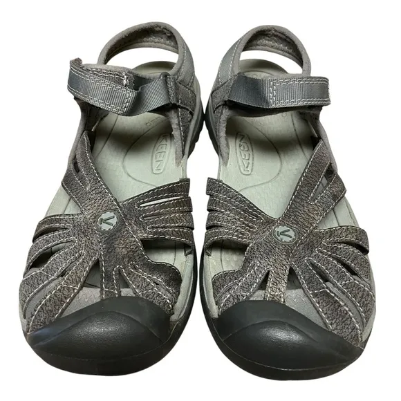 KEEN Women’s Grey Rose Closed Top Strappy Sandals Size 9