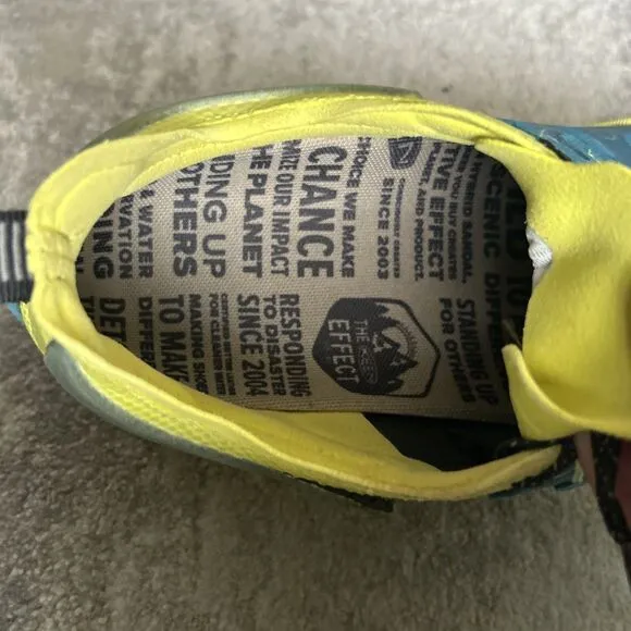 Keen Zionic Speed Hiking Shoes Mens 10.5 Aqua Yellow Lace Up Sneakers Low Top