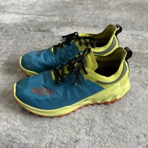 Keen Zionic Speed Hiking Shoes Mens 10.5 Aqua Yellow Lace Up Sneakers Low Top