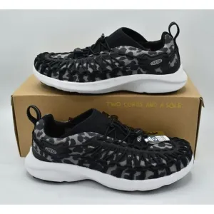 Keen Womens Size 7 UNEEK SNK Sneaker Animal Print Black White Shoes