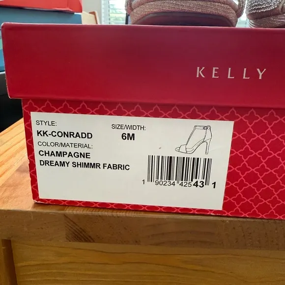 Kelly &amp; Katie Gold Rhinestone Women's Heels