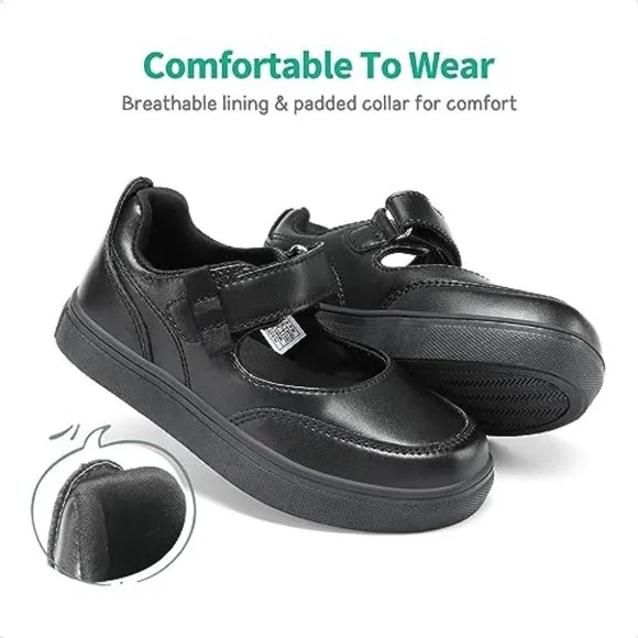 Kids Girls Mary Jane Sneakers Strap Toddler Little Girls School Shoe