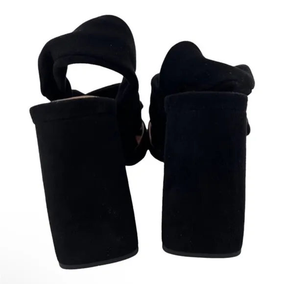 L' AUTRE CHOSE Sandals Leather Black Suede Women Sz EU 38.5 NIB $400