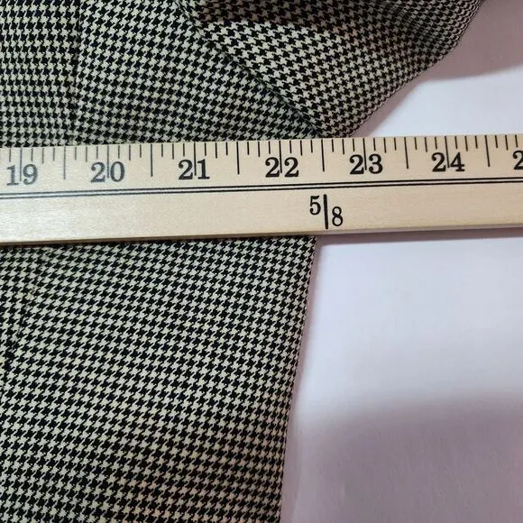 LAUREN RALPH LAUREN HOUNDSTOOTH 100% WOOL‎ BLAZER SIZE 42S