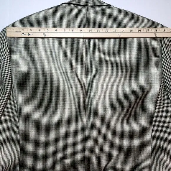 LAUREN RALPH LAUREN HOUNDSTOOTH 100% WOOL‎ BLAZER SIZE 42S