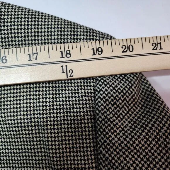 LAUREN RALPH LAUREN HOUNDSTOOTH 100% WOOL‎ BLAZER SIZE 42S