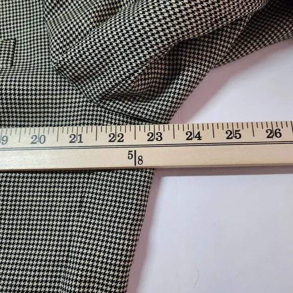 LAUREN RALPH LAUREN HOUNDSTOOTH 100% WOOL‎ BLAZER SIZE 42S
