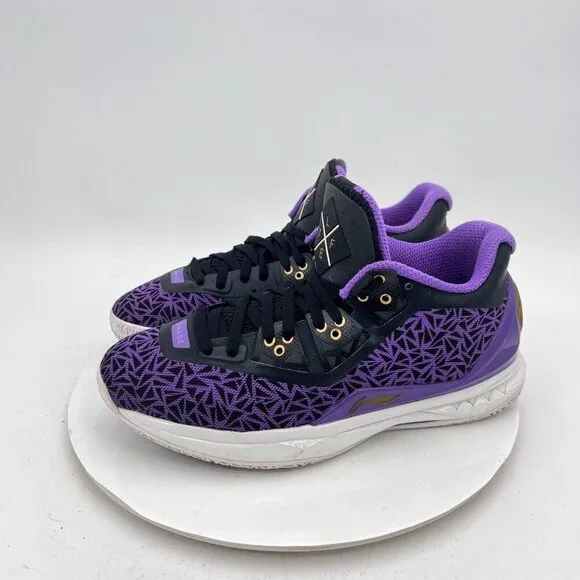 Li-Ning Lyfe Way of Wade 4 Men Size 9 ABAL035-9 Purple Black Basketball Shoes
