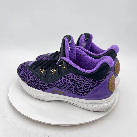 Li-Ning Lyfe Way of Wade 4 Men Size 9 ABAL035-9 Purple Black Basketball Shoes