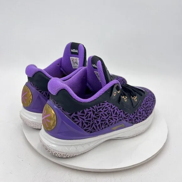 Li-Ning Lyfe Way of Wade 4 Men Size 9 ABAL035-9 Purple Black Basketball Shoes