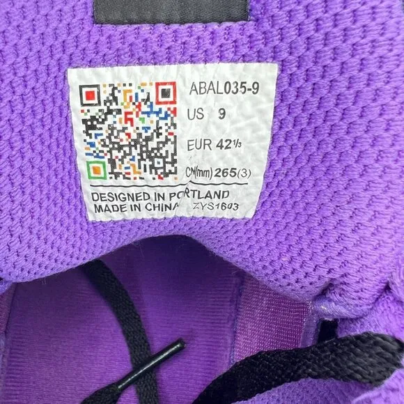 Li-Ning Lyfe Way of Wade 4 Men Size 9 ABAL035-9 Purple Black Basketball Shoes
