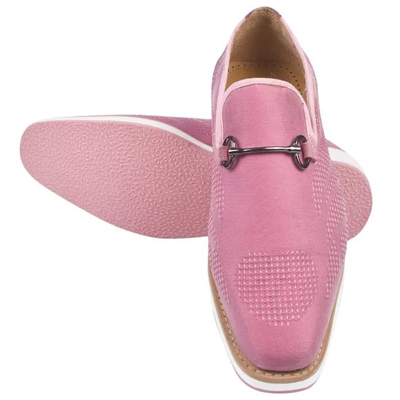 LIBERTYZENO Men's Gold Buckle Loafers Fashion Pull-on Penny Party Weddin…