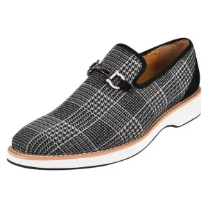 LIBERTYZENO Men's Gold Buckle Loafers Fashion Pull-on Penny Party Wedding Shoes