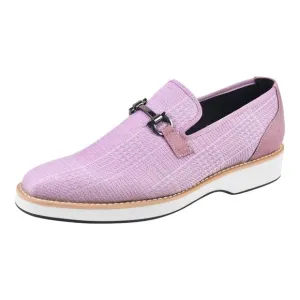 LIBERTYZENO Men's Silver Buckle Loafers Fashion Penny Party Wedding Slip-Ons