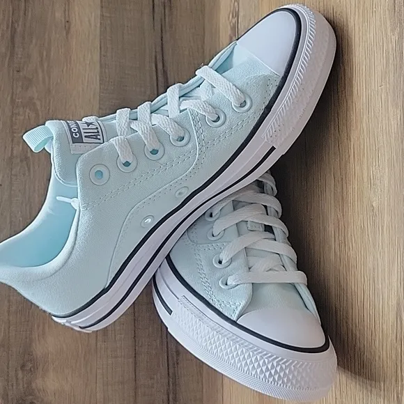 Light Blue Low-Top Sneakers