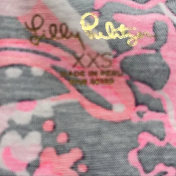 Lilly Pulitzer Aleece T-Shirt Dress Low Tide Navy Flirty Funs and Feathers, XXS