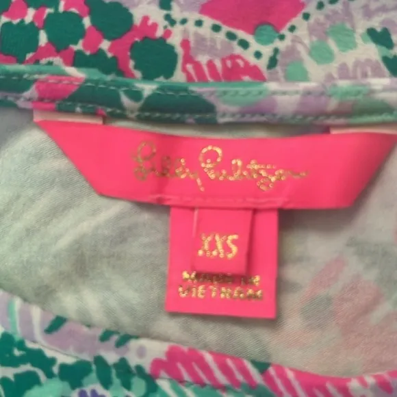Lilly Pulitzer Ashbourne Dress in Multi Banana Split, XXS, Pink/purple/green