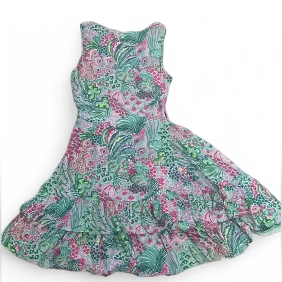 Lilly Pulitzer Ashbourne Dress in Multi Banana Split, XXS, Pink/purple/green