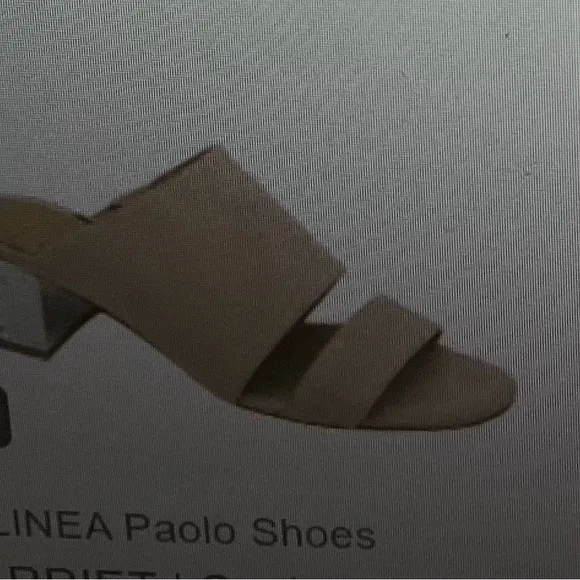 LINEA ‎ PAOLO shoes, new inbox, Harriet, sculpted, metal, heel sandals size 9.5