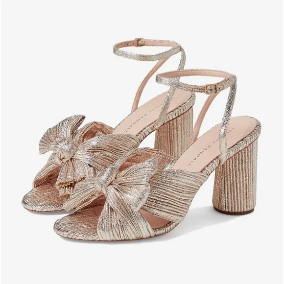 Loeffler Randall Camellia in champagne size 10 women’s party shoes block Heel
