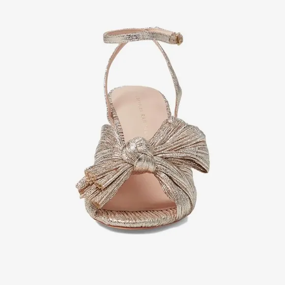 Loeffler Randall Camellia in champagne size 10 women’s party shoes block Heel