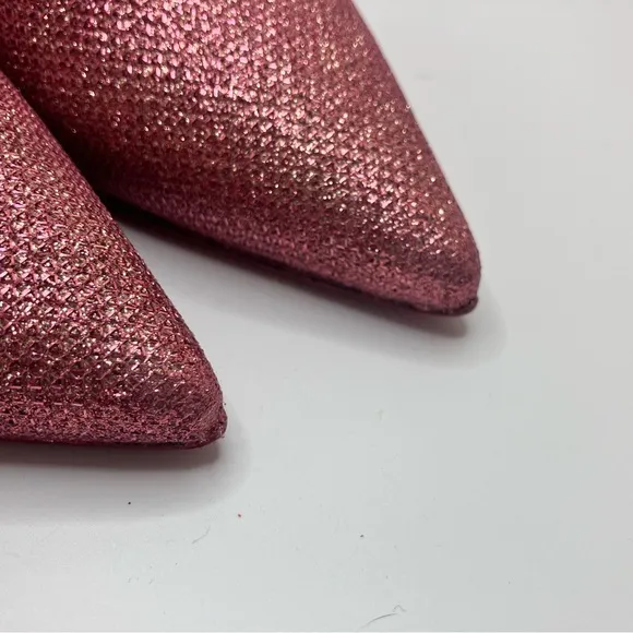 Louboutin Kate 120 Pink Glitter Tisse EU 38 US 8
