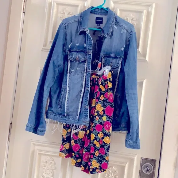 Love Bright✿Floral Print Comfy HighRise, Long Flowy Bermuda Shorts w/Pockets| HP