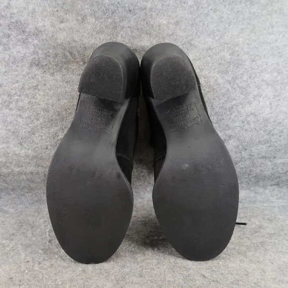 Lucky Brand Shoes Womens 10 Bootie Pumps Lace Up Chukka Leather Black Classic