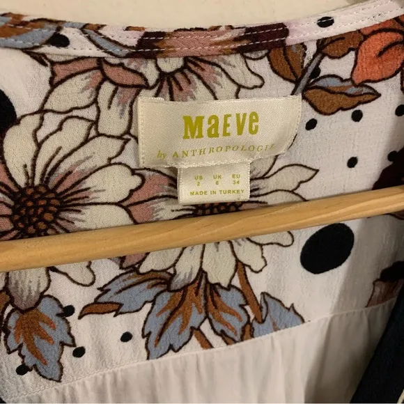 Maeve by Anthropologie Aubrey Floral Wrap Dress, Size 2
