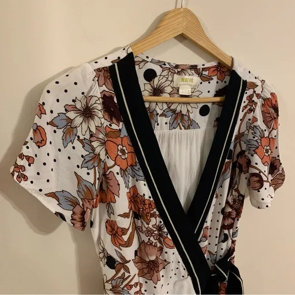 Maeve by Anthropologie Aubrey Floral Wrap Dress, Size 2