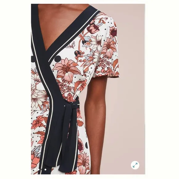 Maeve by Anthropologie Aubrey Floral Wrap Dress, Size 2