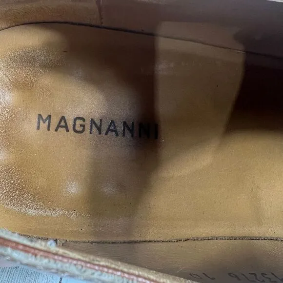 Magnanni Brown Marco 2 Leather Monk Strap Dress Shoes Elegant‎ Formal Wear