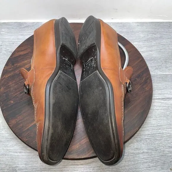 Magnanni Voto Men’s Size 10.5 M Dress Shoes Brown Leather Bit Loafers 17532