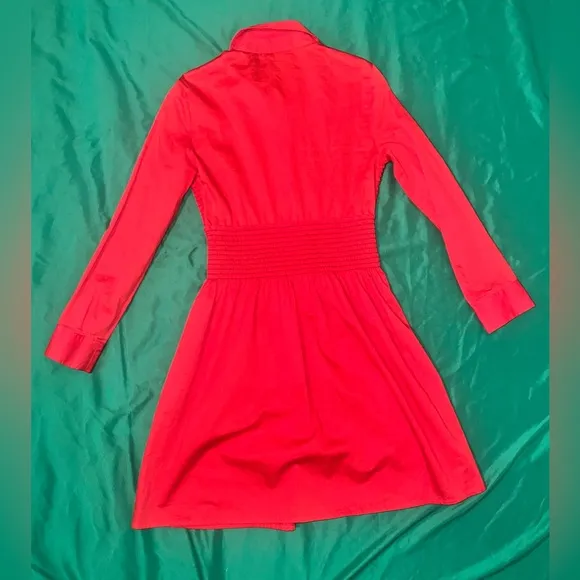 Maje  Elegant Red Women's Dress size Small- 2 Missing buttons